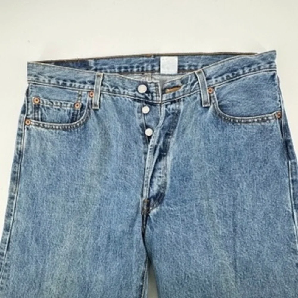 Levi's 501 Original Fit Jeans Mens‎ 36x30 Blue Straight Leg Button Fly Denim